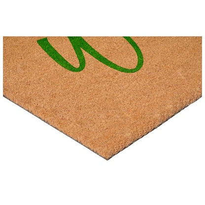 Calloway Mills Cursive Welcome Doormat,Green (17" x 29") - color: Green, size: 1'5" x 2'5" (Rectangular)