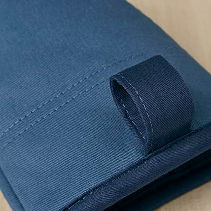 KitchenAid Beacon Two-Tone Non-Slip Mini Oven Mitt Set, Navy/Ink, 5.5"x8", 2 Piece - color: Navy/Ink Blue