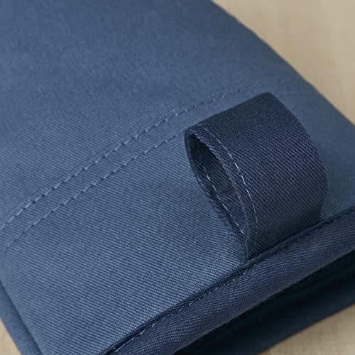 KitchenAid Beacon Two-Tone Non-Slip Mini Oven Mitt Set, Navy/Ink, 5.5"x8", 2 Piece - color: Navy/Ink Blue