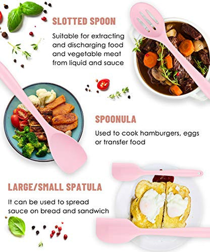 Kitchen Utensils Set-12 Pieces Silicone Cooking Utensils Set (Dishwasher Safe) 392°F Heat Resistant Spatula Set, Nonstick Cookware | Dishwasher Safe 392°F Heat Resistant Spatula Set Kitchen Utensil Set for Nonstick Cookware,Best Kitchen Tools with Holder