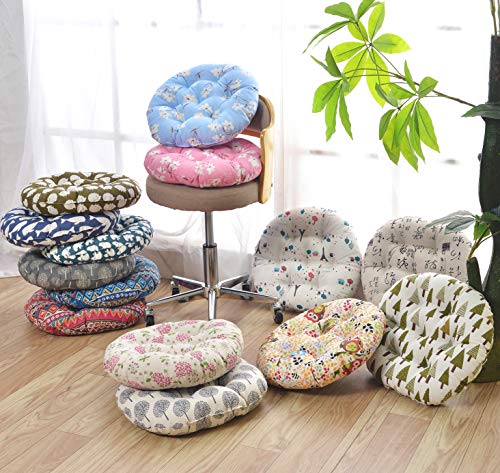 vctops Bohemian Soft Round Chair Pad Garden Patio Home Kitchen Office Seat Cushion Red Diameter 16" - color: Red, style: Diameter 16 Inch