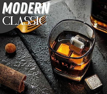 Whisky Gifts for Men, Personalized Initial Whiskey Glass with Whiskey Stones for Dad, Boyfriend, Best Friends, Coworkers, Husband, Brother, Uncle and Boss on Father's Day, Boss Day and Birthday - B - color: B