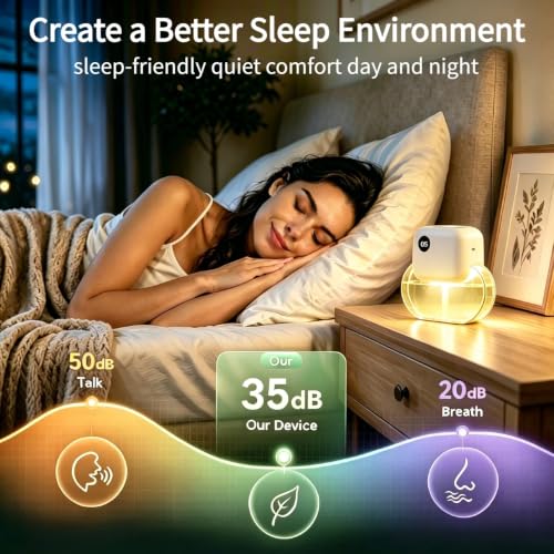 Aroma Diffuser with 170ML Essential Oil Set for Home,Rose Amber | Aromatherapy Diffuser with 6 Adjustable Mist Modes, 90 Days Long-Lasting Runtime, Ultra Quiet 35dB Operation, 7-Color Light - color: Yellow