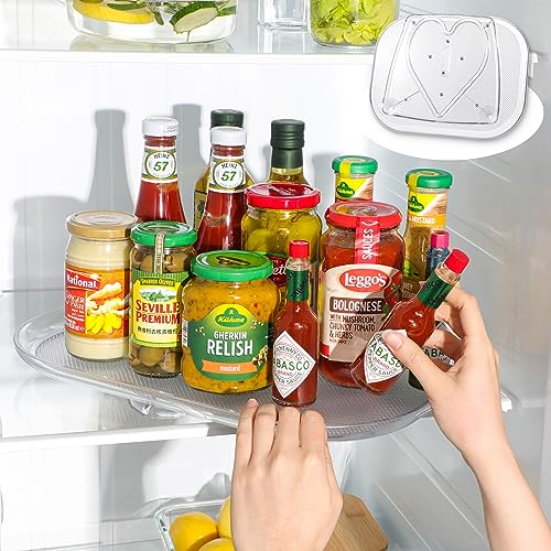 LAMU Lazy Susan Organizer Turntable 15.67''x11.7'' for Refrigerator Organizers and Storage, Fridge Organizer, Condiment Organizer for Kitchen, Table Top, Cabinet, Pantry, Countertop, 1 Pack - size: 1 Pack 15.67''x11.7''