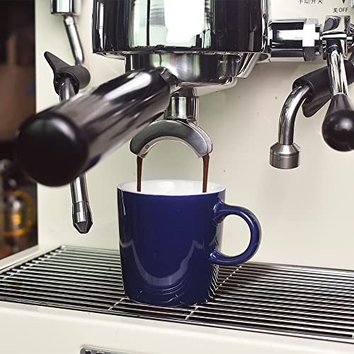 homEdge Mini Porcelain Espresso Cup, 4 Ounces / 120 ml Tiny Ceramic Coffee Mugs Demitasse for Espresso, Tea- Set of 6, Navy - color: Navy