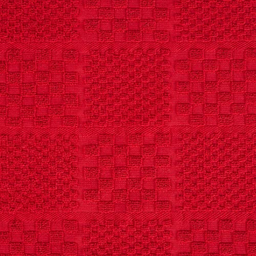 KITCHENAID Quilted Cotton Terry Cloth Oven Mitt, Pot Holder, Kitchen Towel 4-Pack Set, Heat Resistant, Silicone Grip, Gift Set, Passion Red, 16"x26", 7"x13" & 7"x10" - color: Passion Red