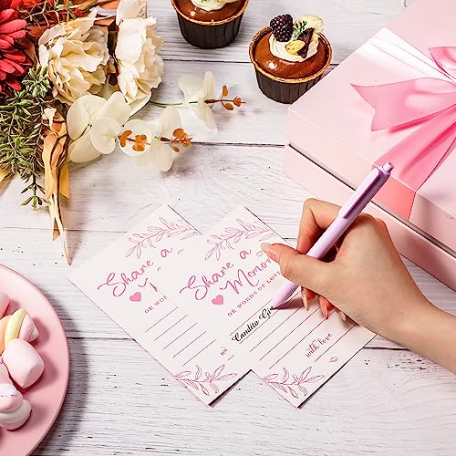 Pajean 50 Share a Memory Cards for Celebration of Life,Pink,Trendy - color: Pink, style: Trendy
