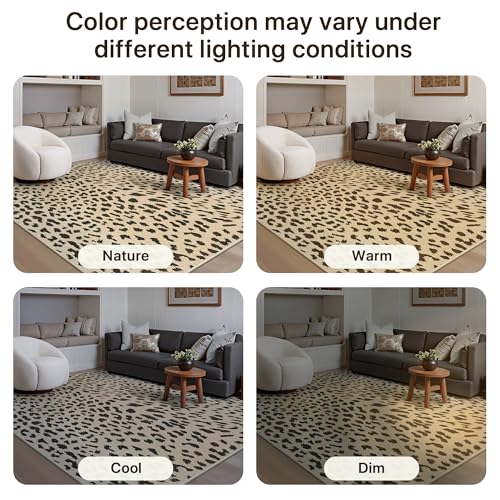 2x10 Leopard Runner Rug Hallway Bathroom Kitchen Washable Non Slip | Cheetah Animal, Beige Brown, Entryway Bedroom Laundry Room Bedside, Soft Morden Cool, Thin Low Pile Foldable, Water Repellent - color: Leopard / Beige and Brown, size: 2' x 10' (Rectangu
