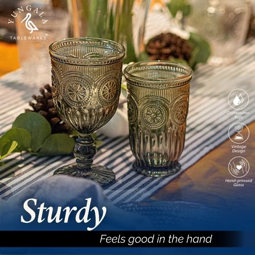 Smokey Black Highball Glasses Set of 6 —10 oz Tall Drinking Glasses - color: Smokey Black, size: Tall