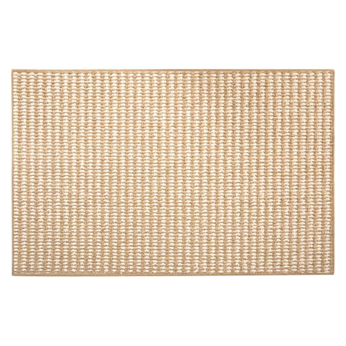 fani Indoor Door Mat, 24"x36" Beige White Rectangular Entry Rug | Non-Slip, Low Profile, Machine Washable, Dirt & Water Absorbent, Stain Resistant for Front & Back Entryways - color: Beige White, size: 24x36 inch