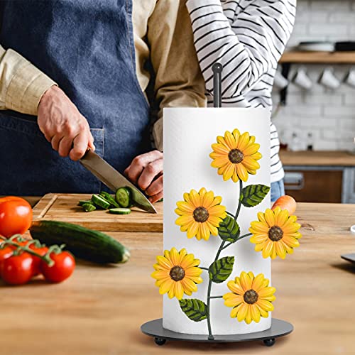 Sunflower Paper Towel Holder Sunflower Kitchen Decor and Accessories Yellow | Sunflower Kitchen Decor and Accessories Yellow Paper Towel Holder Sunflower Decor Set Flower Cute Unique Farmhouse Country