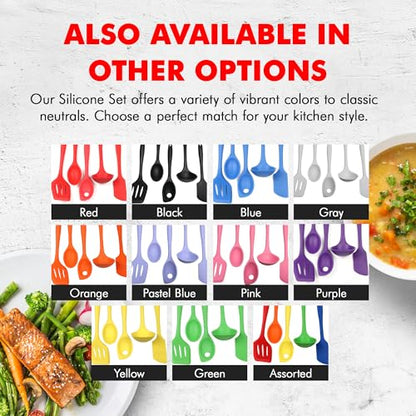 Chef Craft Premium Silicone Kitchen Tool and Utensil Set, 5 Piece, Yellow - color: Yellow, size: 5 Piece Set