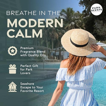 The Contemp – Theme Park Resort Hotel Inspired Luxury Candle Wax Melts – Clover Aloe Jasmine Wax Cubes – Vegan Soy Blend, Made in USA – Birthday Gifts for Women, Sister, Hostess (3 Pack)
