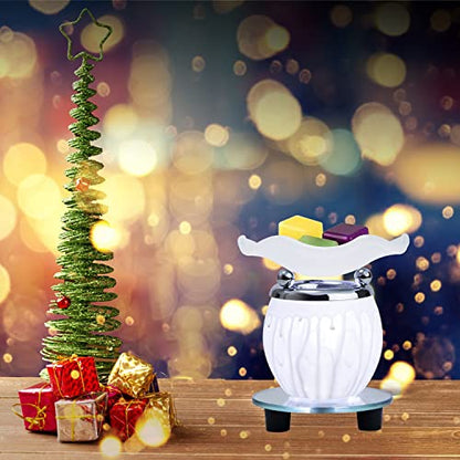 Electric Oil Melt Warmer Electric Wax Melt Warmer Wax Melter Fragrance Oil Warmer Burner(White2) - color: Lw-white2