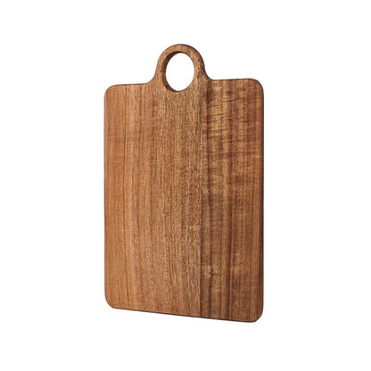 Acacia Wood Serving Board with Handle, Small Size 11" x 8"- Wooden Cutting Chopping Board for Meat, Vegetables, Bread, Charcuterie, Cheese Board - Food Serving Tray for Kitchen Appetizers - size: 11.4"L x 7.7"W