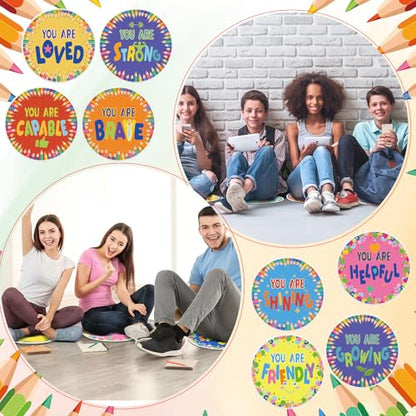 12 Pcs Carpet Circle Seats, 15 Inch Round Classroom Rug, Non Slip Corner Floor Cushion Mat, Circle Time Rug for Living Room, Learning, Playing Areas, Story Time, Group Activity(Inspirng) - style: Inspirng