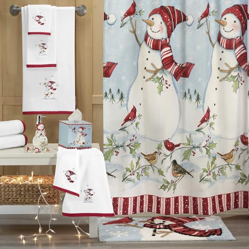 Avanti Linens - Bath Towel, Soft & Absorbent Cotton Velour, Christmas Bathroom Essentials (Holiday Cheer) - size: Bath Towel