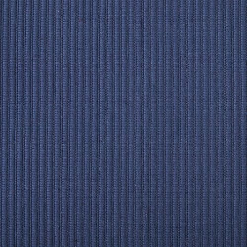 DII Basic Everyday Ribbed Tabletop 100% Cotton, Placemat Set, 13x19, Nautical Blue, 6 Piece - color: Nautical Blue, size: 13x19"