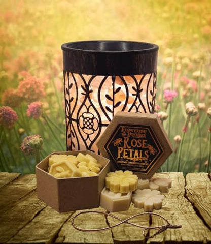 Rose Petals Scented Organic Beeswax Melts (3 Ounces) - Elegant Luxury Wax Melt - Eco-Friendly, Natural, and Sustainable