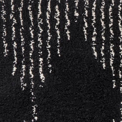 SKL Home Geo Diamond Bath Rug with Tassels, Anti-Slip, 20" x 30", Black | 100% Cotton with Latex backing. Plush & absorbent. Modern boho design works in the bathroom, kitchen or any space. - color: Geo Diamond, Black, style: Rug