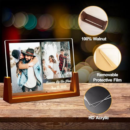 LOUISMIAA Custom Picture Frame – Personalized Gift for Father, Dad, Husband from Daughter, Son, Wife, Memorial for Papa, Daddy, Grandpa - color: Style 08