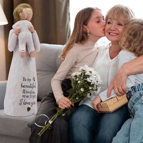 Grandma Gifts, Gifts for Grandma, Sculpted Hand-Painted Figurine | Grandma Birthday Gifts, New Grandma Gifts First Time, Grandmother Gift for Mother's Day Christmas Thanksgiving Day - style: Grandma gifts