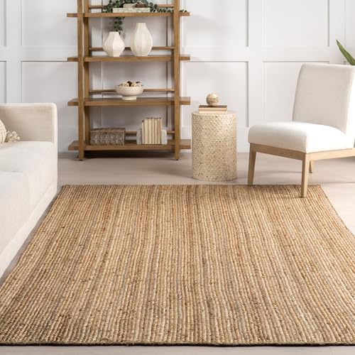 nuLOOM Rigo Hand Woven Farmhouse Jute Runner Rug, 2' 6" x 6', Natural - color: Natural, size: 2'6" x 6' (Rectangular)