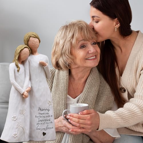 Nanny Gifts for Grandma, Gifts for Nanny, Nannie Figurine | Nanny Birthday Gifts,Gifts for Nanny,Nannie Gift for Mothers Day Birthday Christmas,Hand-Painted Resin Statue - style: Nanny gifts