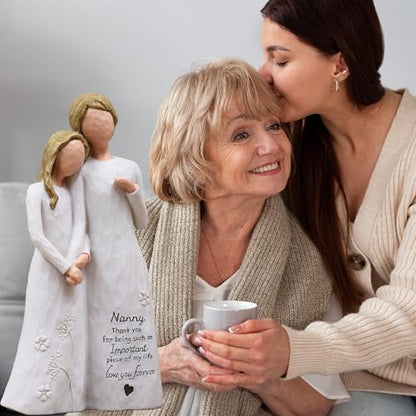 Nanny Gifts for Grandma, Gifts for Nanny, Nannie Figurine | Nanny Birthday Gifts,Gifts for Nanny,Nannie Gift for Mothers Day Birthday Christmas,Hand-Painted Resin Statue - style: Nanny gifts