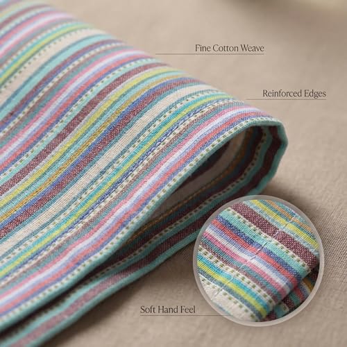 Urban Villa Cloth Napkins Cotton 20x20 (Set of 12) Multi Blue - color: 011 Multi Blue, size: 20" x 20" (Set of 12)