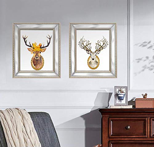 Meetart 8x10 2 Pack Mirror Photo Frames Sets for Wall Pictures Decor or Table Stand - size: 8x10 2 Pack
