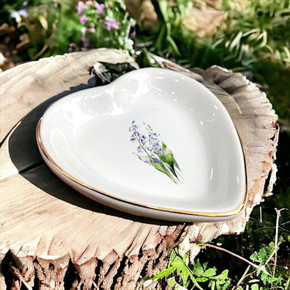 May Lily of The Valley Ring Dish- Floral Jewelry Dish for Hippie,Nature,Pace-May Flower for Mom,Mother-in-law,Step Mom,Godmother,Aunt,Grandma,Sister,Friend-Birthday Flower Gifts - style: 5 - May (LOTV)