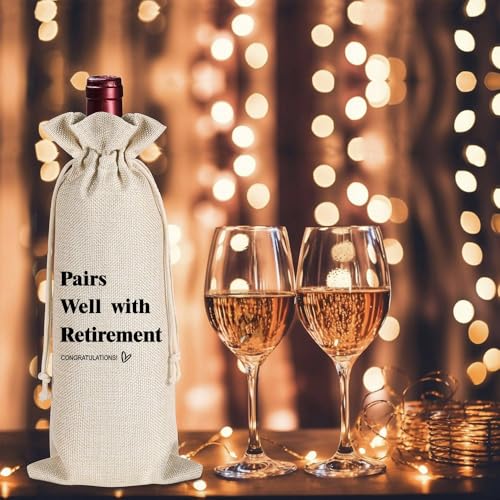 Funny 2026 Retirement Gifts for Women Men | Retirement Wine Glass Retired Free and Fabulous, Funny Birthday Gifts for Retired Friends Teacher Boss Nurses Friends