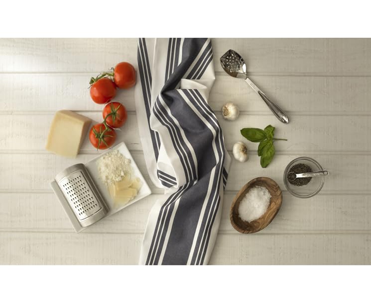 All-Clad Dual-Purpose Kitchen Towels: Highly Absorbent - 100% Cotton, 17"x30" Dish Towels for Cleaning & Drying Dishes & Glassware, 3-Pack, Black - color: Black
