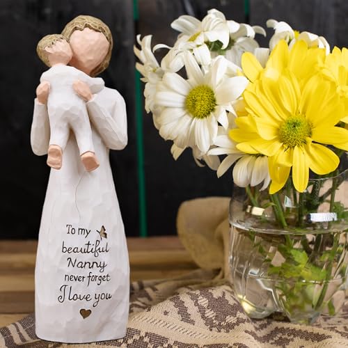 Nanny Gifts for Grandma, Gifts for Nanny, Gift from Grandkids, Sculpted Hand-Painted Figurine - style: Nanny gifts