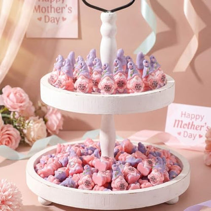 RoundFunny 50 Packs Mother's Gnome Mini Figurines Bulk Best Mom Ever Gnomes Figurines Mini Resin Mom Birthday Table Decor Gift for Mum Grandma Holiday DIY Home Decor Birthday Party Favors - style: Mother's Day Gnome