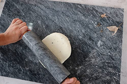 JEmarble Pastry Board 16x24 inch(Gray) with Non-Slip Rubber Feets for Stability Perfect for Keep the Dough Cool and Chocolate Tempering(Premium Quality) - size: 24"L x 16"W