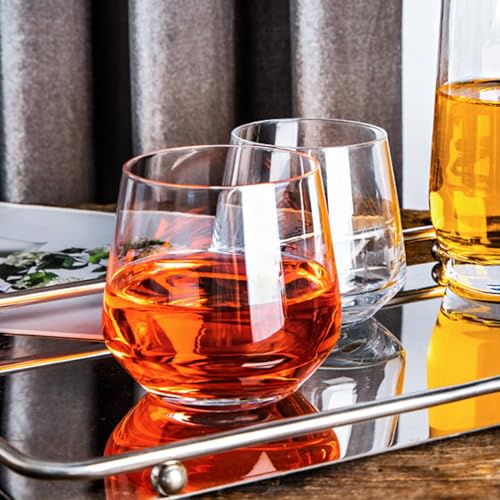 Wine Glasses Set of 12,13 oz Heavy Base Glasses Drinking Glasses | Short Glass Tumbler for Cocktail,Whiskey and Juice,Scotch or Bourbon,Dishwasher Safe Glassware,Gifts for Friend