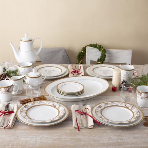 Noritake Charlotta Gold Oval Platter, 14"