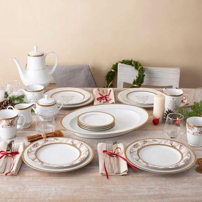 Noritake Charlotta Gold Oval Platter, 14"