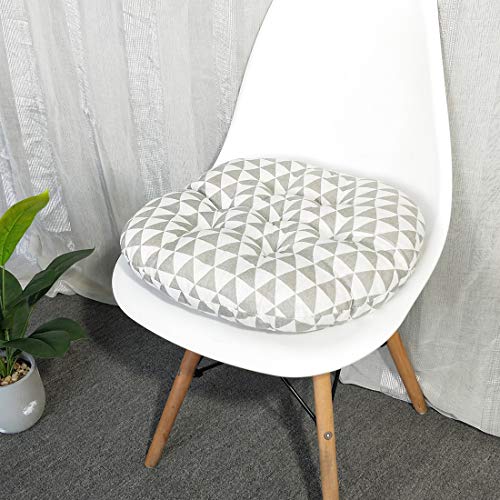 vctops Bohemian Soft Round Chair Pad Garden Patio Home Kitchen Office Seat Cushion GreyWhite Diameter 16" - color: Greywhite, style: Diameter 16 Inch