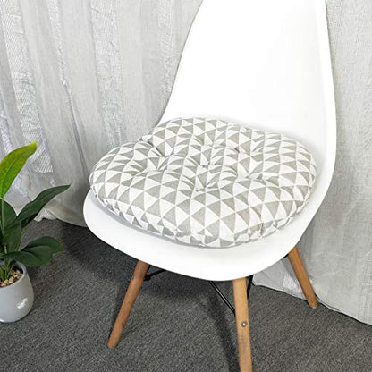 vctops Bohemian Soft Round Chair Pad Garden Patio Home Kitchen Office Seat Cushion GreyWhite Diameter 16" - color: Greywhite, style: Diameter 16 Inch