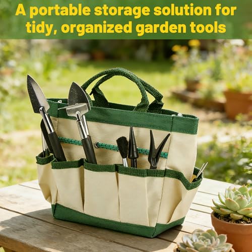 ANPHSIN 44pcs Small Gardening Tools Gifts for Women Beginners, Green | Garden Hand Tools Set for Indoor Succulent, Bonsai, Plants Transplanting, Included Bag/Repotting Mat/Shovel/Labels - color: Green