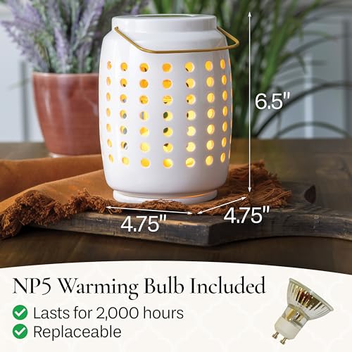 Candle Warmers Etc. Chelsea Lantern Canopy Illumination Warmer – Use with Any Wax Melts - size: Chelsea
