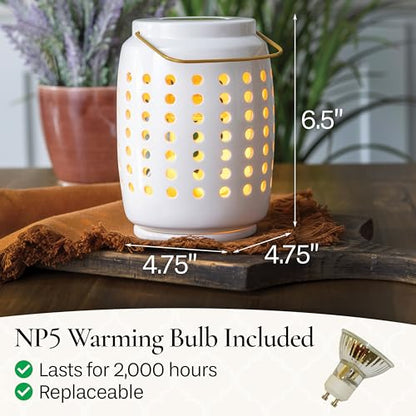 Candle Warmers Etc. Chelsea Lantern Canopy Illumination Warmer – Use with Any Wax Melts - size: Chelsea
