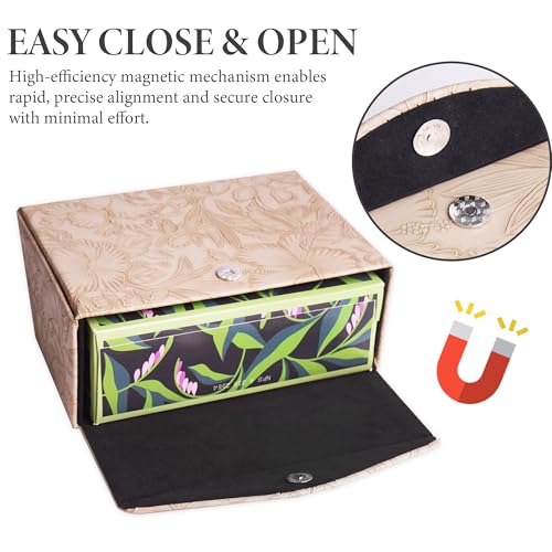 Hand Towels Box Cover,PU Leather Tissue Box Cover Holder Compatible with Kleenex Disposable Paper Hand Towels Suitable for Dining,Kitchen,Bathroom(1-Carved Light Brown) - color: 1-carved Light Brown2