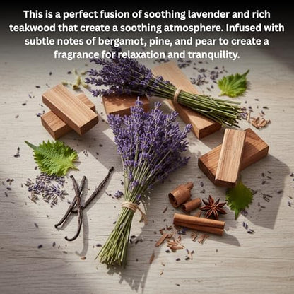 10oz Lavender and Teakwood Jar Candle by Farberware – Soy Wax Blend, Two Wick Highly Scented Candle for Entertaining, Personal Relaxation – Up to 50 Hours Burn Time – for Any Fragrance Lover