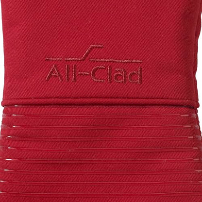 All-Clad Premium Silicone Oven Mitt and Pot Holder Set for Kitchen and Barbeque, Chili - color: Chili, size: Multi-Set