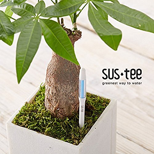 Sustee Aquameter Set of 2, Plant Moisture Sensor, (White, Medium, Refillable)