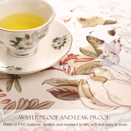 Vinyl Waterproof Placemats Set of 6 Rectangular,12"*17"-Grace A | Wipeable Beautiful Print Place Mats,Stain Resistant,Heat Resistant,Everyday Meals,Kitchen,Dinning,Holiday,Decor - color: Grace a